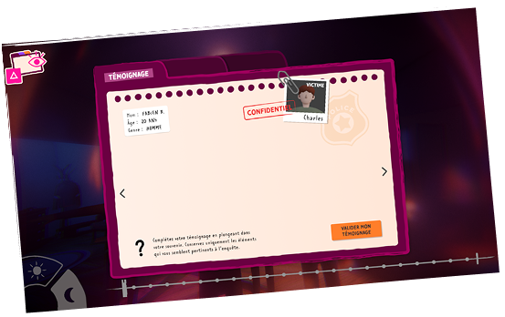 Interface d'enquête